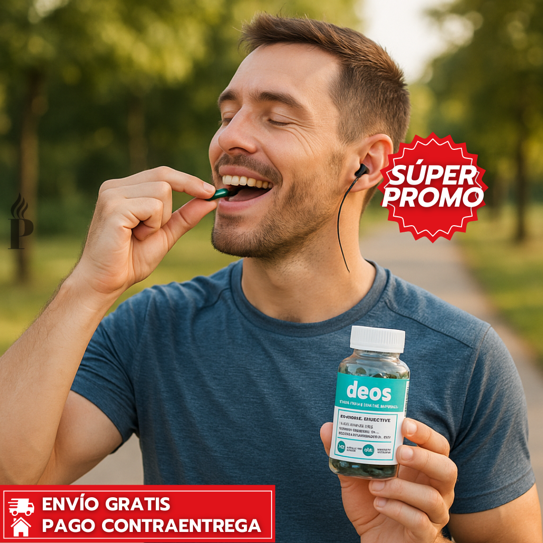 Oferta Especial 2x1: DEOS™ - Cápsulas Naturales para Eliminar el Mal Olor Corporal